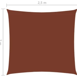 FinePRICE Aurinkopurje Oxford kangas suorakaide 2x2,5 m terrakotta