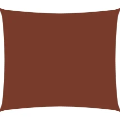 Best FinePRICE Aurinkopurje Oxford kangas suorakaide 6x7m terrakotta