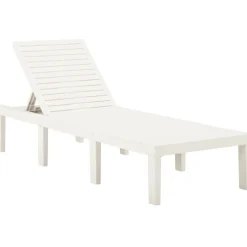 Discount FinePRICE Aurinkotuoli muovi valkoinen