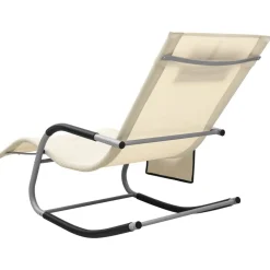 Sale FinePRICE Aurinkotuoli textilene kerma/harmaa