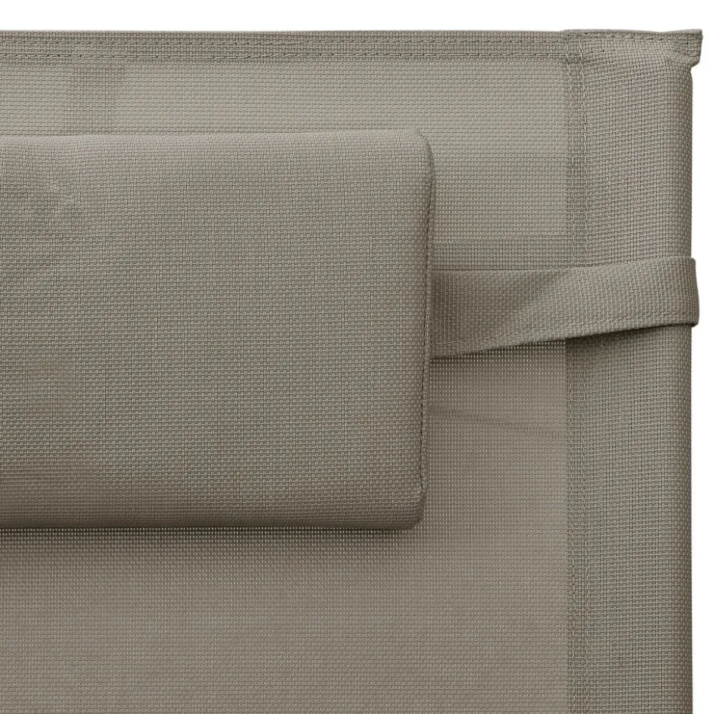 Sale FinePRICE Aurinkotuoli textilene kerma/harmaa