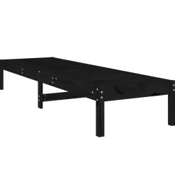 Discount FinePRICE Aurinkotuolit 2 kpl musta 199,5x60x74 cm, mänty