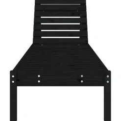 Discount FinePRICE Aurinkotuolit 2 kpl musta 199,5x60x74 cm, mänty