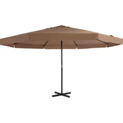 New FinePRICE Aurinkovarjo alumiinitanko 500 cm antrasiitti