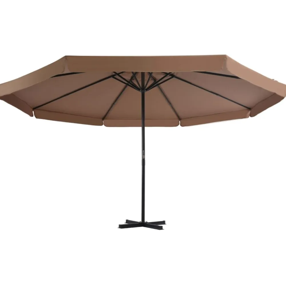 New FinePRICE Aurinkovarjo alumiinitanko 500 cm antrasiitti
