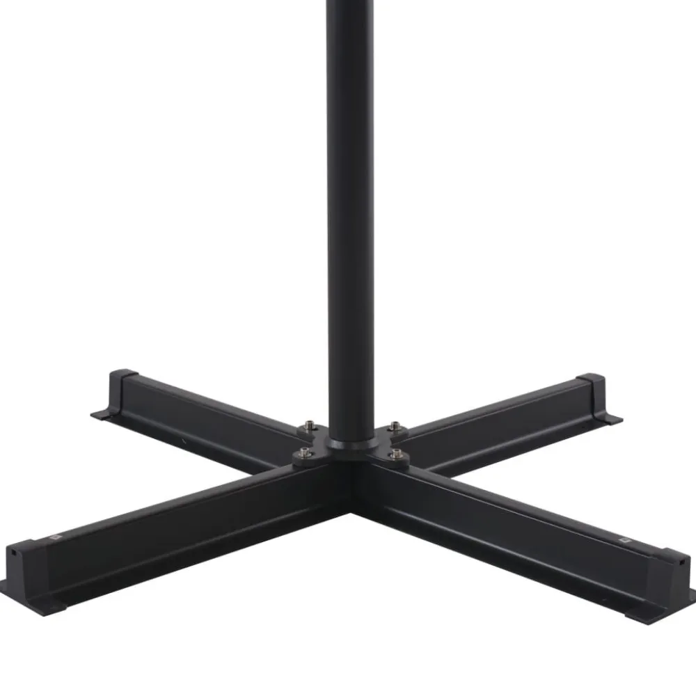 New FinePRICE Aurinkovarjo alumiinitanko 500 cm antrasiitti