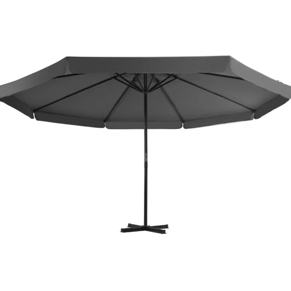 New FinePRICE Aurinkovarjo alumiinitanko 500 cm antrasiitti
