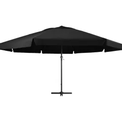 Outlet FinePRICE Aurinkovarjo alumiinitanko 500 cm musta