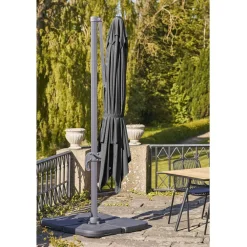 Outlet House Nordic Aurinkovarjo Baza, 295x295cm, musta