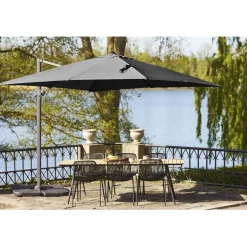 Outlet House Nordic Aurinkovarjo Baza, 295x295cm, musta
