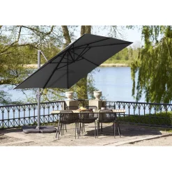 Outlet House Nordic Aurinkovarjo Baza, 295x295cm, musta