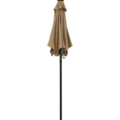 Clearance FinePRICE Aurinkovarjo LED-valolla 200x211 cm alumiini musta