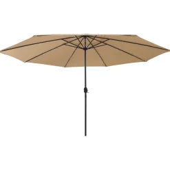 Clearance FinePRICE Aurinkovarjo LED-valot ja metallitanko 400 cm antrasiitti