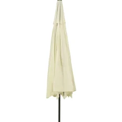 Clearance FinePRICE Aurinkovarjo LED-valot ja metallitanko 400 cm antrasiitti