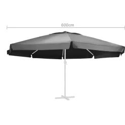Sale FinePRICE Aurinkovarjon vaihtokangas musta 500 cm (12544)