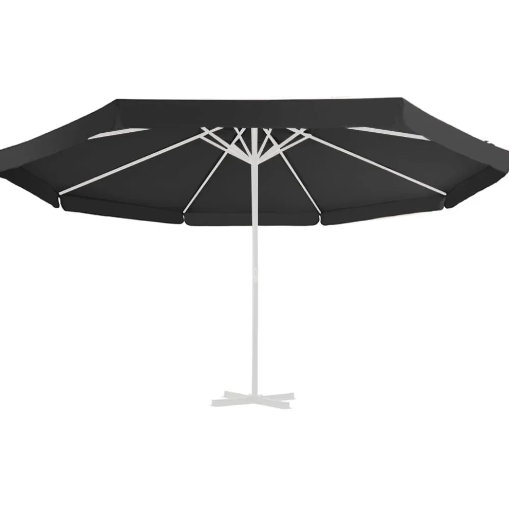 Sale FinePRICE Aurinkovarjon vaihtokangas musta 500 cm (12544)