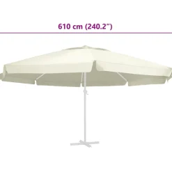 Outlet FinePRICE Aurinkovarjon vaihtokangas hiekka 600 cm (12546)