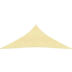 Clearance FinePRICE Aurinkovarjo purje HDPE kolmikulmainen 3.6x3.6x3.6 m beige