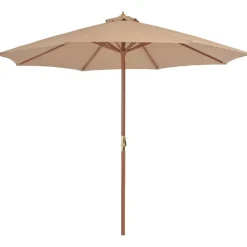 Sale FinePRICE Aurinkovarjo puurunko 300 cm ruskeanharmaa