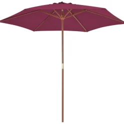 Discount FinePRICE Aurinkovarjo puurunko 270 cm viininpunainen