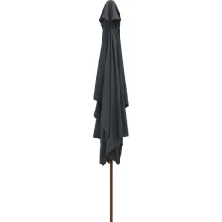 Discount FinePRICE Aurinkovarjo puurunko 200x300 cm antrasiitti