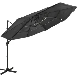 Hot FinePRICE Aurinkovarjo 4-tasoinen, alumiinitangolla, 3x3m, eri värejä