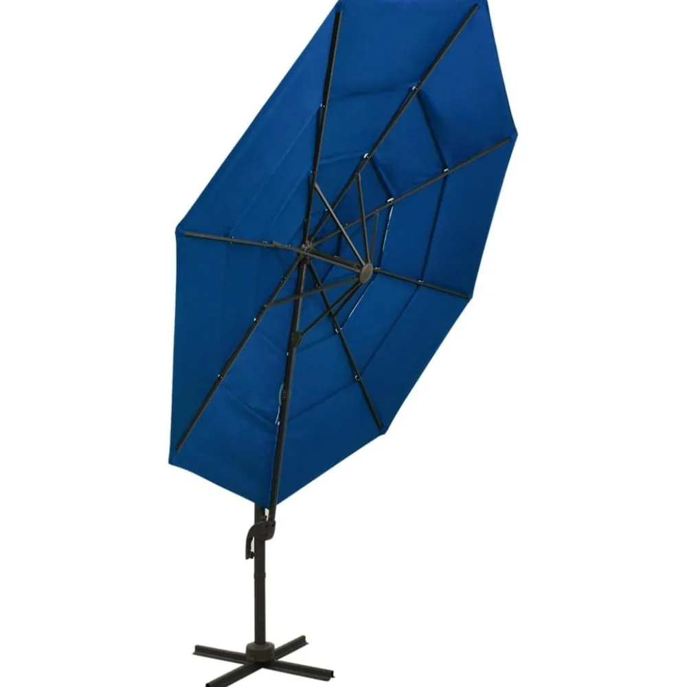 Hot FinePRICE Aurinkovarjo 4-tasoinen, alumiinitangolla, 3x3m, eri värejä