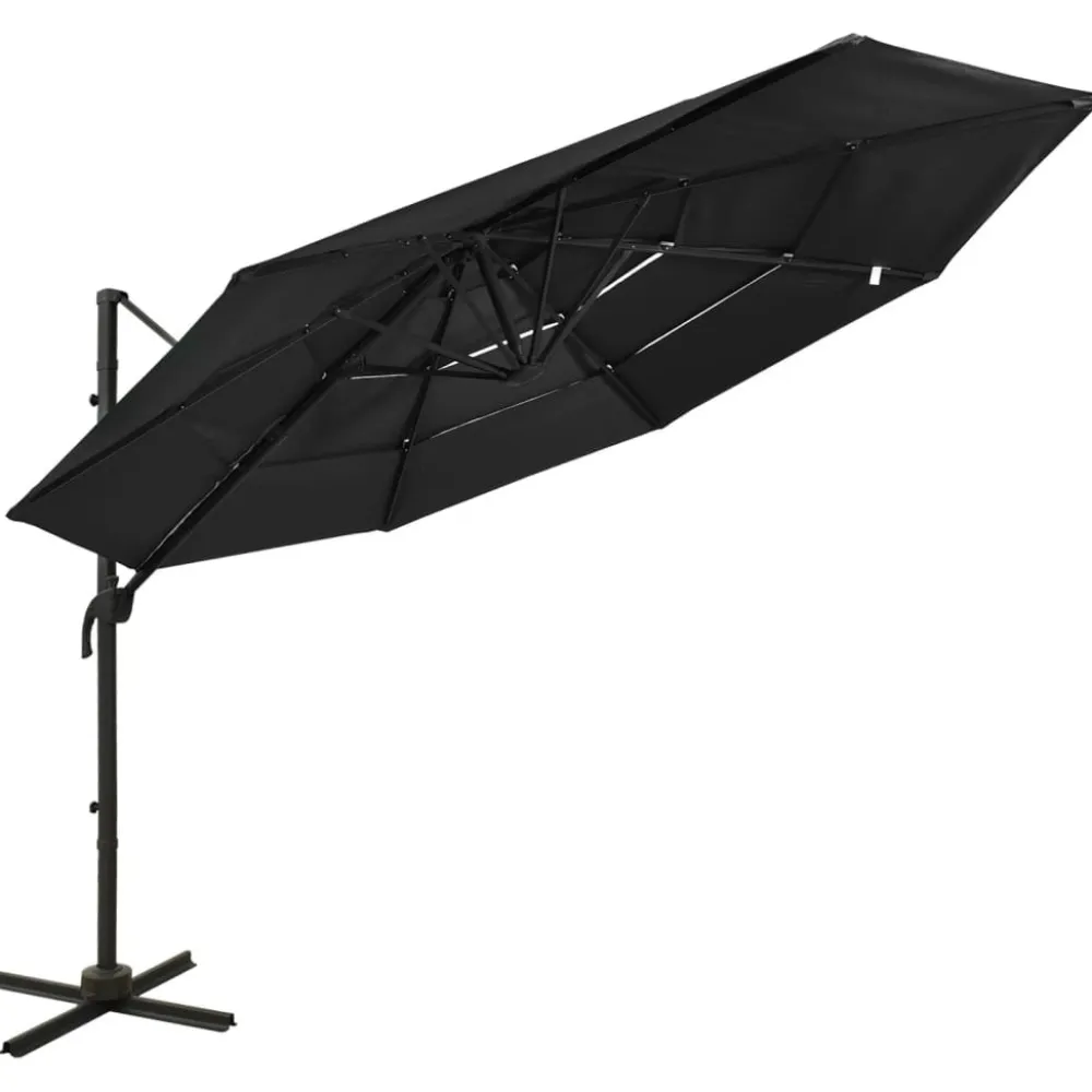 Hot FinePRICE Aurinkovarjo 4-tasoinen, alumiinitangolla, 3x3m, eri värejä