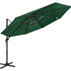Hot FinePRICE Aurinkovarjo 4-tasoinen, alumiinitangolla, 3x3m, eri värejä