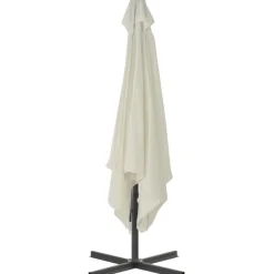 Discount FinePRICE Aurinkovarjo terästanko 250x250 cm hiekanruskea