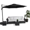 Clearance Comfort Garden Aurinkovarjo Vienna Ø300 cm musta/musta