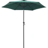 Outlet FinePRICE Aurinkovarjo 200x211 cm alumiini vihreä