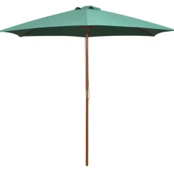 Outlet FinePRICE Aurinkovarjo 270x270 cm puutanko vihreä