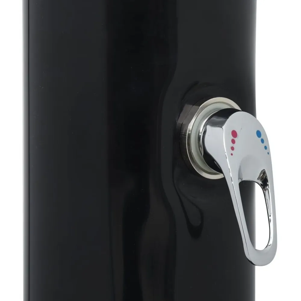 Outlet FinePRICE Aurinkovoimasuihku 214 cm 20l musta