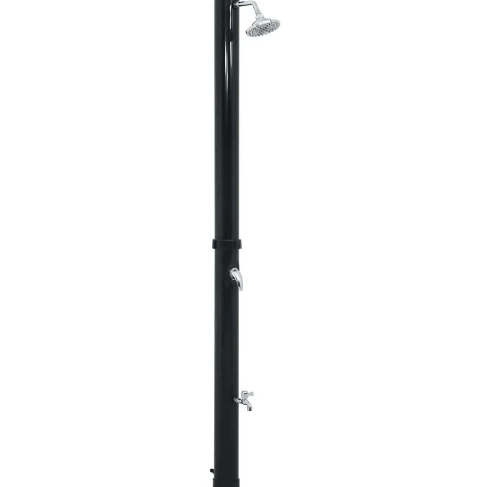 Online FinePRICE Aurinkovoimasuihku 220 cm 20 l musta
