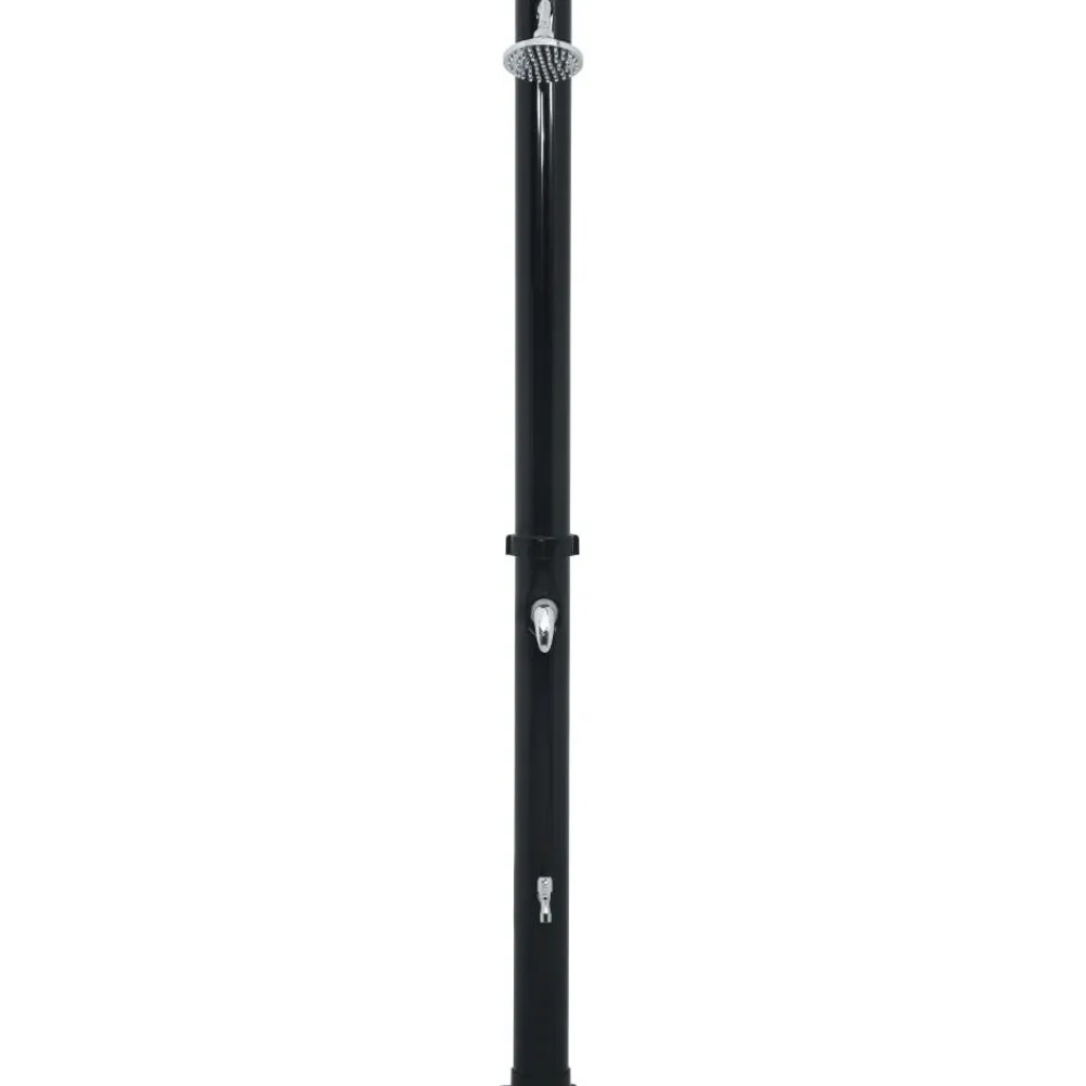 Online FinePRICE Aurinkovoimasuihku 220 cm 20 l musta