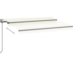 New FinePRICE Automaattisesti sisäänkelattava markiisi 350x250 cm kerma