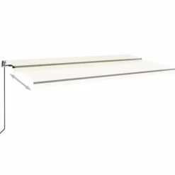New FinePRICE Automaattisesti sisäänkelattava markiisi 350x250 cm kerma