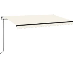 New FinePRICE Automaattisesti sisäänkelattava markiisi 350x250 cm kerma