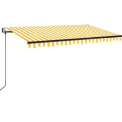 New FinePRICE Automaattisesti sisäänkelattava markiisi 350x250 cm kerma