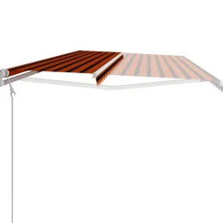 FinePRICE Automaattisesti sisäänkelattava markiisi 300x250cm sinivalk.