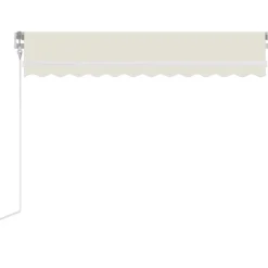 FinePRICE Automaattisesti sisäänkelattava markiisi 300x250cm sinivalk.
