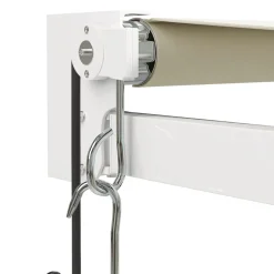New FinePRICE Automaattisesti sisäänkelattava markiisi kermanvalkoinen 5x3 m