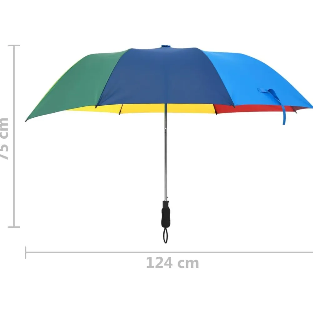 Online FinePRICE Automaattisesti taittuva sateenvarjo 124cm monivärinen