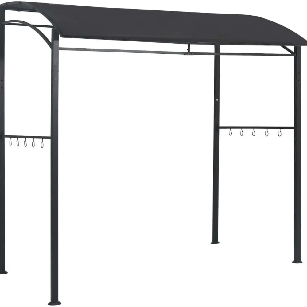 Sale FinePRICE Bbq-huvimaja 215x150x220 cm antrasiitti teräs
