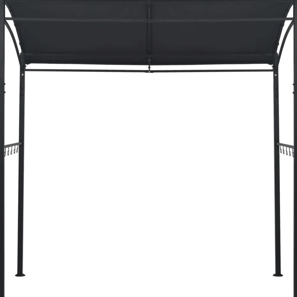 Sale FinePRICE Bbq-huvimaja 215x150x220 cm antrasiitti teräs