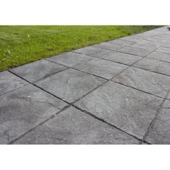 Clearance Rudus Betonilaatta 398x398x50mm, musta, profiloitu