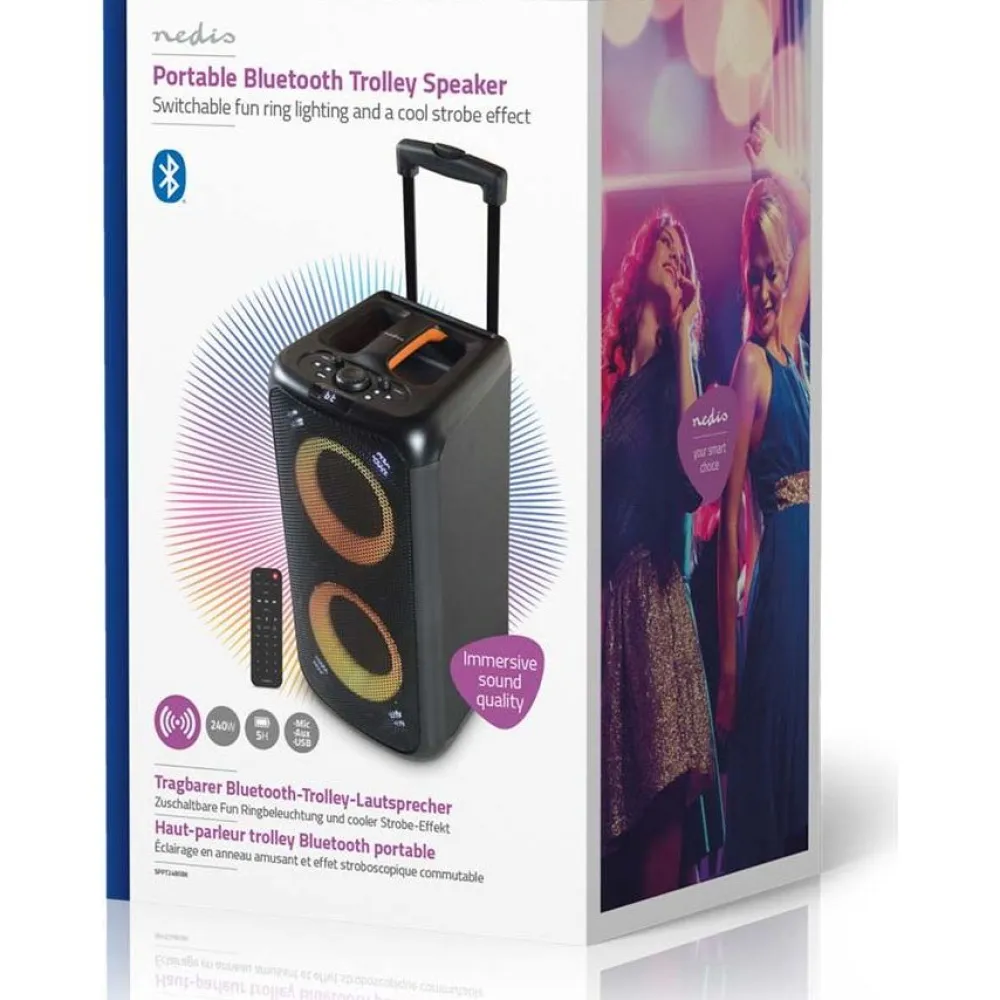 Nedis Bilekaiutin SPPT2480BK Bluetooth 240W