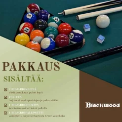 Hot Blackwood Biljardipöytä Official 8' eri värejä