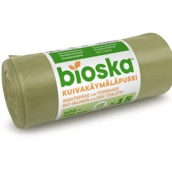 Discount Biolan Biojätepussi Bioska-pussi Dry toilet , 15 kpl